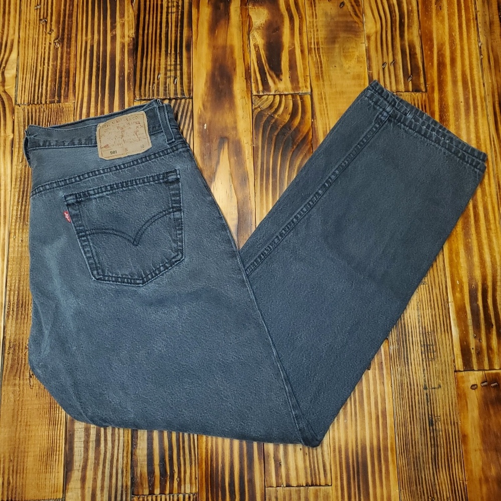 Men's Vintage Levi's 501 Black Jeans Size 36 x 30
